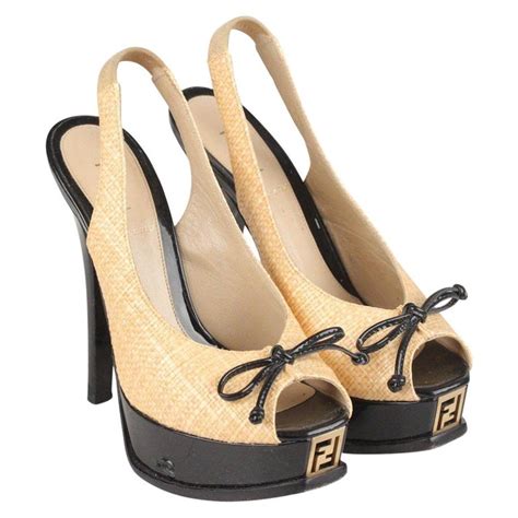 fendi heels patent|fendi slingback pumps.